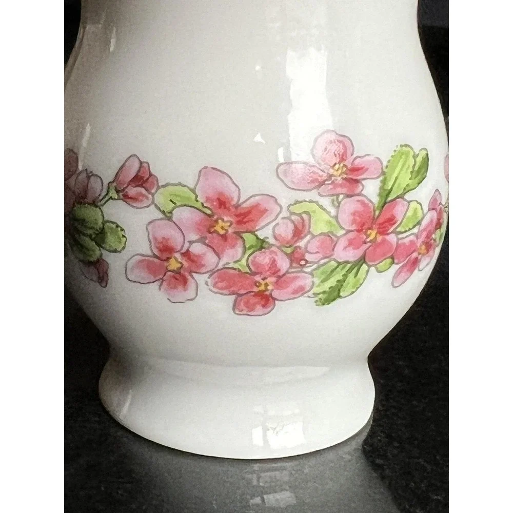 Vintage‎ Miniature Vase by 'FUNNY DESIGN' made in West Germany Pink Flowers Mini